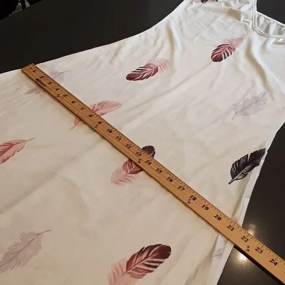 Feather Flowy Silky Maxi Dress - Picture 8 of 9